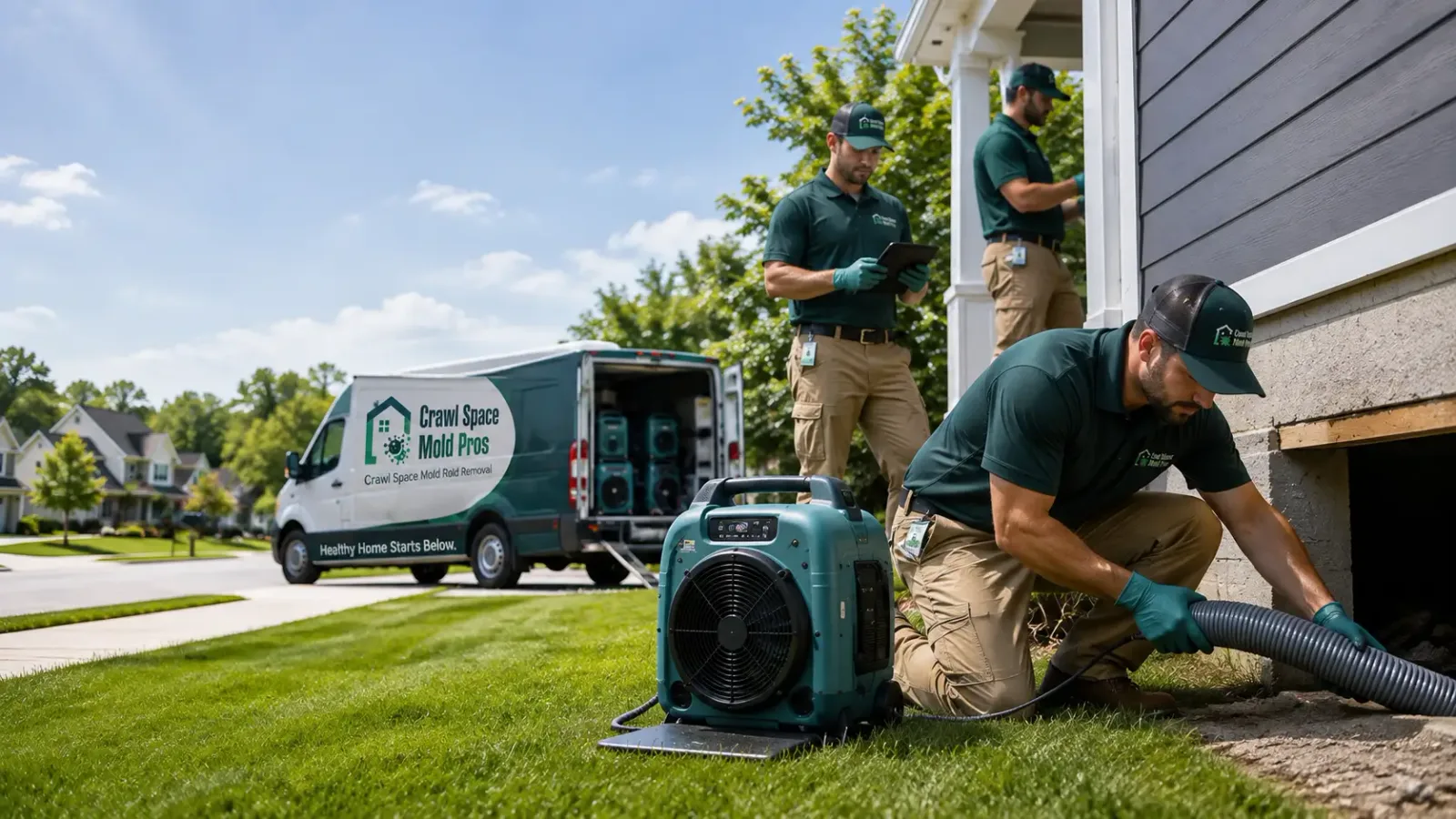 Crawl Space Mold Removal in Deep River, IA
